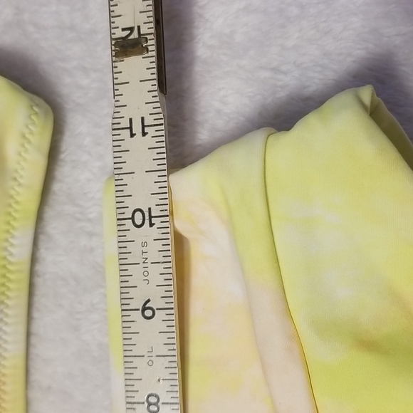 Aerie Bikini Womens S Yellow Crossover Keyhole Halter High Cut Cheeky Bottom NWT - Picture 15 of 16